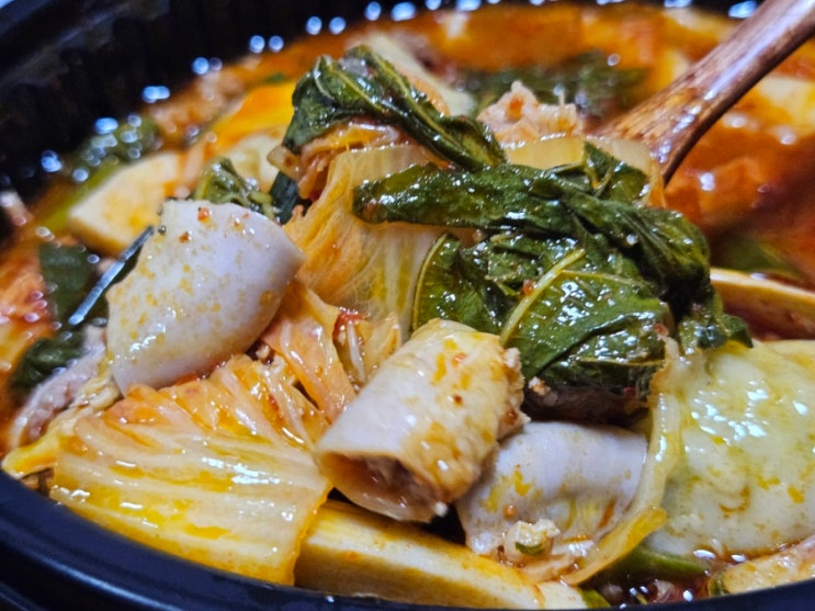  [배달냠냠]곱창전골 짱 잘하는집(샵인샵 매장) 1.5인 소곱창전골 후기