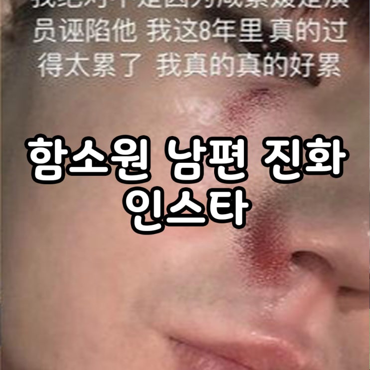 <b>함소원 남편</b> 진화 함소원 폭행관련 인스타 스토리