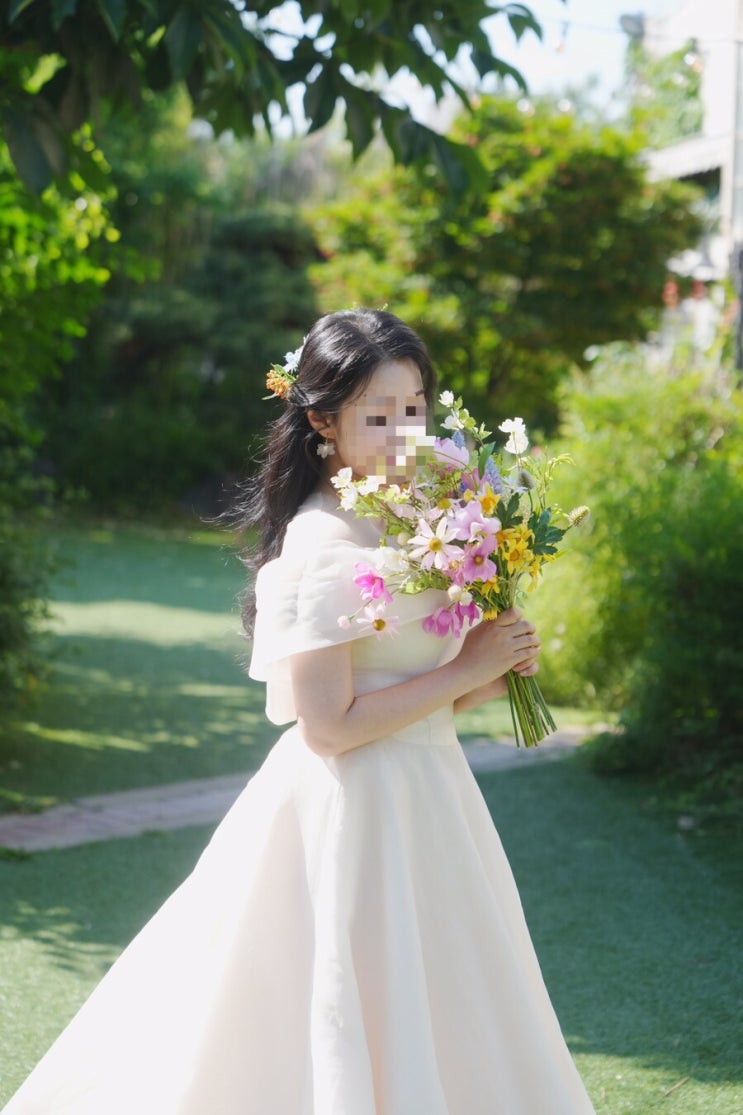  웨딩촬영 헤어변형 추천 하남 바이서 BySeo 가격, 예약 후기 / 하남 섬스튜디오 / 촬영 시안 피피티 / 생화장식, 로우번