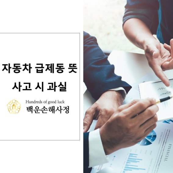  자동차 급제동 뜻, 사고 시 과실