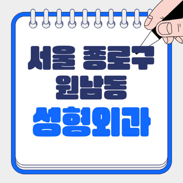  서울 종로구 원남동 성형외과: 흉터부터 눈, 코, 지방이식까지!