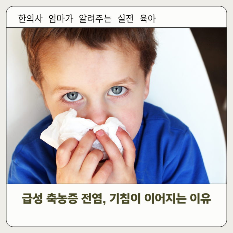 급성 축농증 전염, 기침이 이어지는 이유