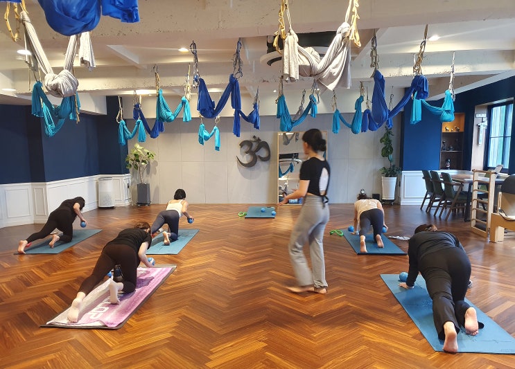  [신내동필라테스] 팔뚝살 빼는 법 토닝볼 필라테스 삼두운동