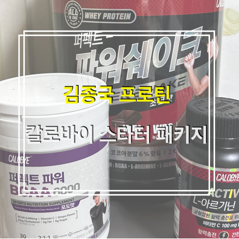 김종국 프로틴 칼로바이 파워쉐이크 스타터 패키지 구매 후기