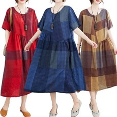 여름 필수 아이템! 아사면 롱 체크 원피스 리뷰 및 스타일링 팁