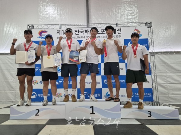  여수시청 요트팀, 충남 보령에서 개최된 제16회 전국해양스포츠체전에서 4종목 모두 메달 획득..금 2, 동 2 쾌거