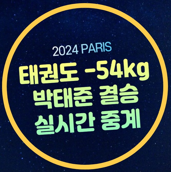 <b>박태준</b> 태권도 결승 중계 58kg 이하 결승전 일정 시간 대진표... 