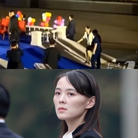 ‘조카’<b>김주애</b> 향해 허리 숙인 김여정…北 <b>후계 구도</b> 굳히나?... 