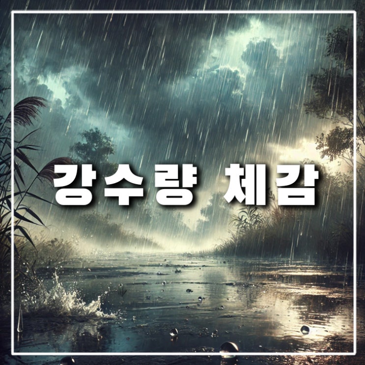  강수량 1mm 3mm 5mm 2mm 10mm 은 체감상 어느정도인가? 쉽게 알아보자