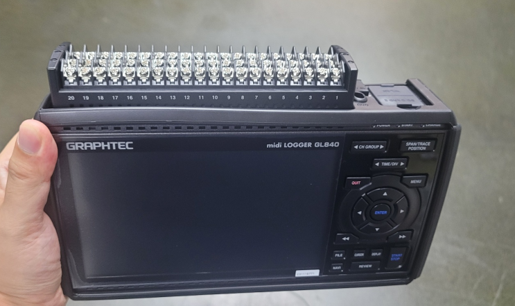  GRAPHTEC 그라프텍 GL240, GL840 데이터로거 수리 AS 신품 소개