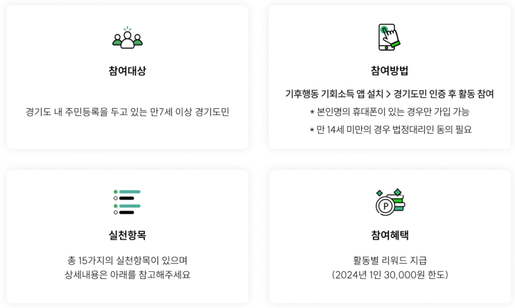  지구를 위해 착한 행동을 하면 보상이! Feat. 경기도민 앱테크 [기후행동 기회소득]