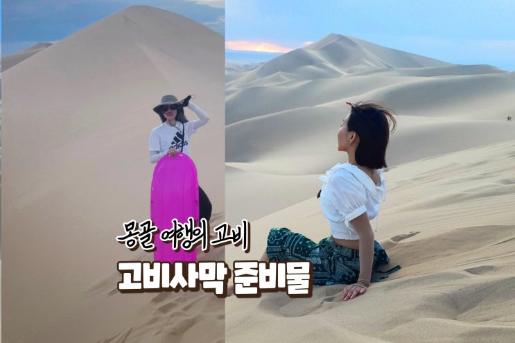  몽골 고비사막 준비물 홍고린엘스 해외여행 준비물리스트