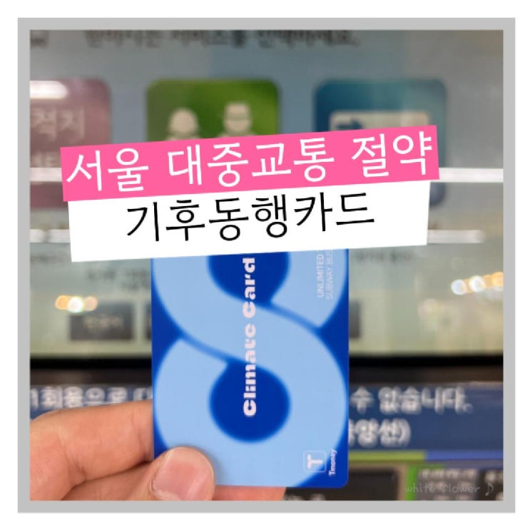  서울 교통비 절약 꿀팁!! 기후동행카드 신용카드로도 충전 가능 등록부터 사용법까지