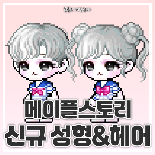  메이플스토리 신규 헤어&성형 (구슬, 꿈결헤어, 헤헤냥 얼굴)
