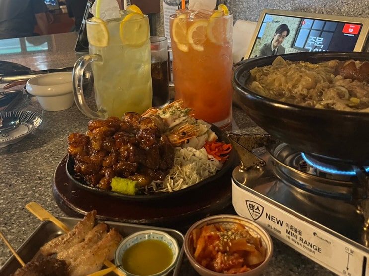  [광명 맛집 이자카야] 분위기 좋은 데이트 장소 카바야키톤 (메가하이볼, 돼지갈비)