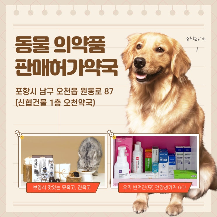  동물의약품 취급합니다.
