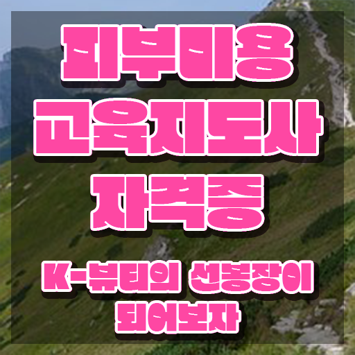  피부미용학원 , 피부미용교육지도사 자격증 2주 만에 학습한 후기 , 취업