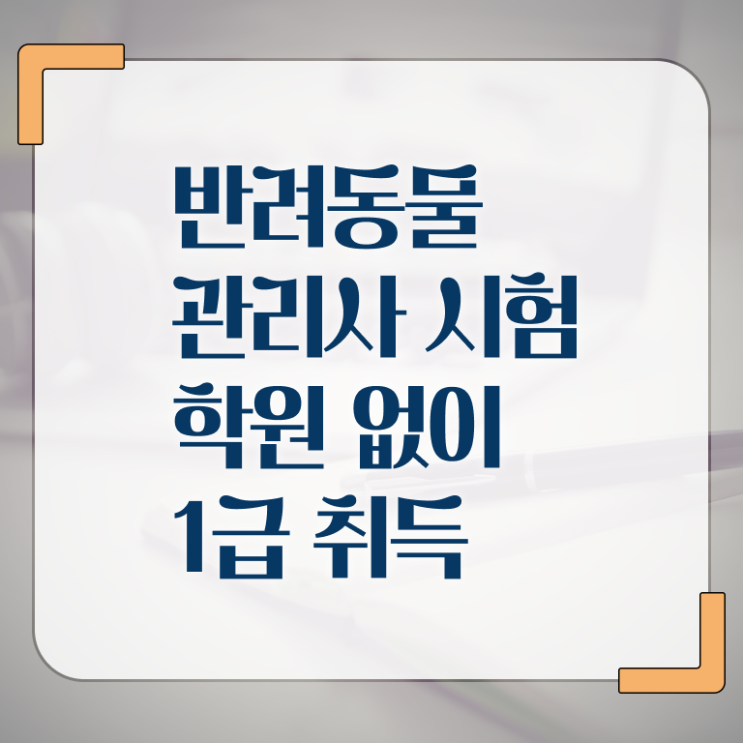  반려동물종합관리사 , 반려동물관리사 자격증 온라인으로 간단히 취득한 방법 핵심 정보 가득