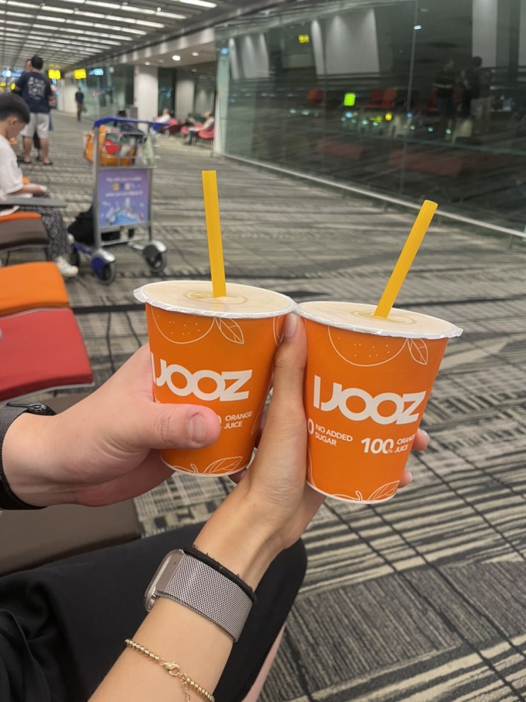  싱가포르에 가면 꼭 먹어야 하는 생과일 오렌지 주스 자판기 IJOOZ