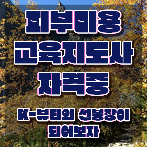  피부미용 , 피부미용교육지도사 자격증 준비한 방법 확인하고 가세요