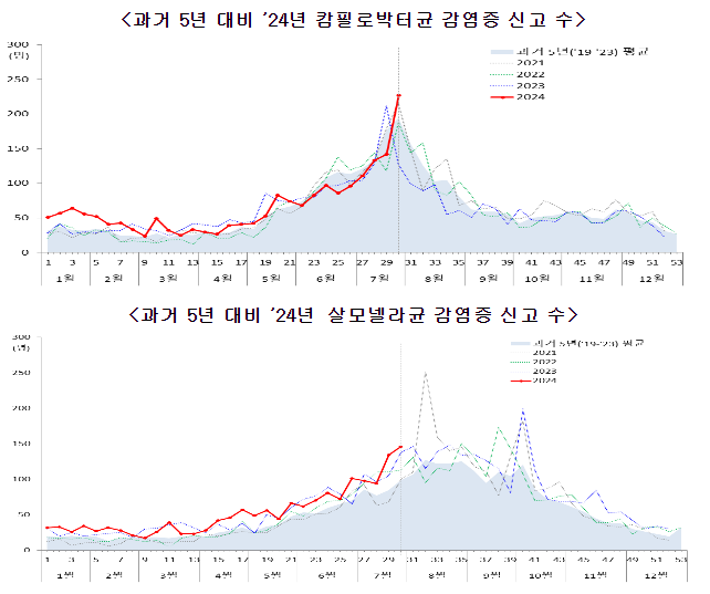 고온다습한 여름철 장관감염증 증가추세, 음식 익혀먹기 등 예방수칙 준수해야(8.8.목) 고온다습한 여름철 장관감염증 증가추세, 음식 익혀먹기 등 예방수칙 준수해야(8.8.목)
