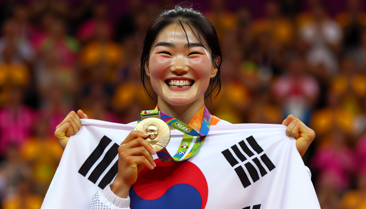  '힘든 여정의 끝' 김유진, 16년만의 57kg 급 금메달!