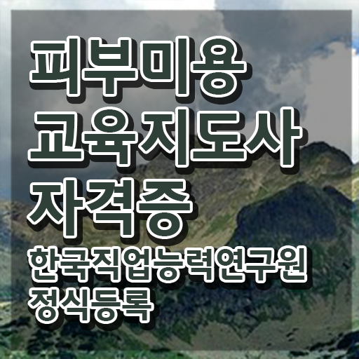  피부미용필기 , 피부미용교육지도사 자격증 비용없이 온라인으로 합격정보 및 고용 전망