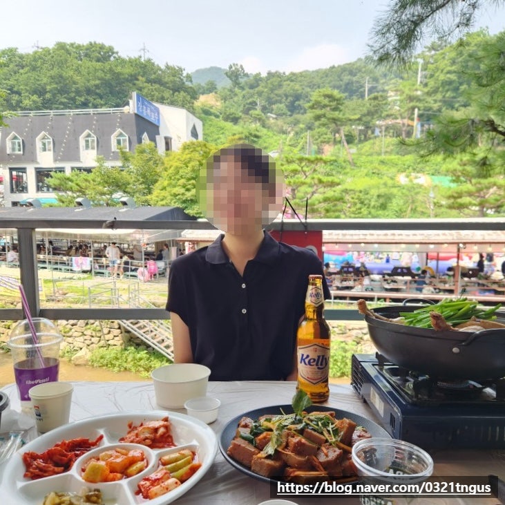  [서울근교계곡] 더운 여름, 장흥계곡 평상에서 백숙먹기- '장흥폭포수식당'