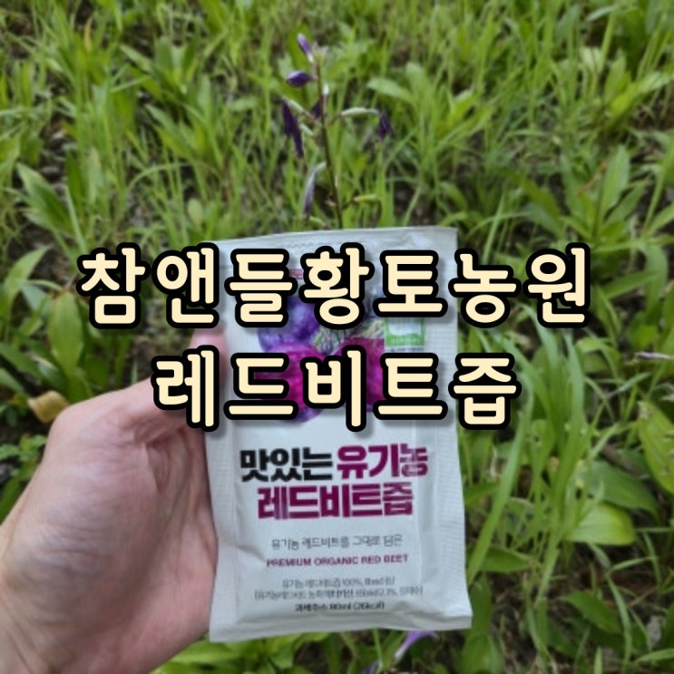  참앤들황토농원 유기농 건강음료 레드비트즙