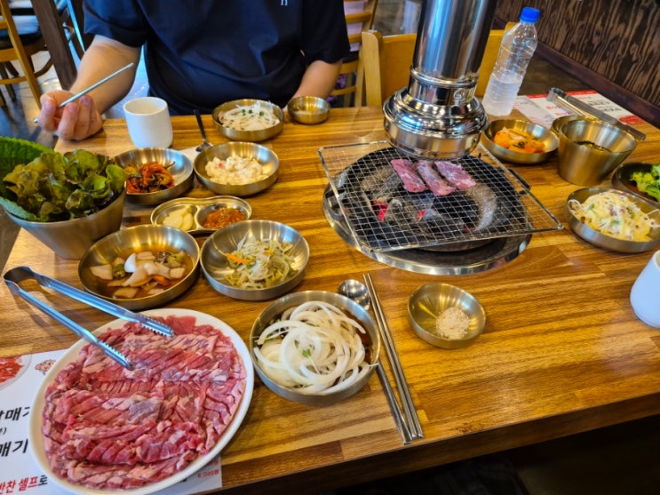  서산 고깃집 금오갈매기-담백한데 촉촉하고 야들야들한 갈매기살과 푸짐한 물냉면에 감탄하고 온 서산 맛집