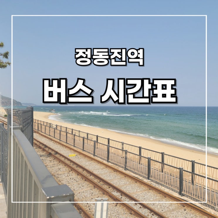  [2박 3일 강릉 여행] 7. 정동진역 포토존 및 버스 시간표, 노선표 정보(113번, 958번, 112번)