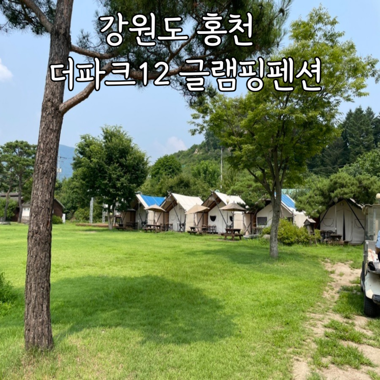  강원도 홍천 더파크12 글램핑펜션 글램핑 카바나 후기