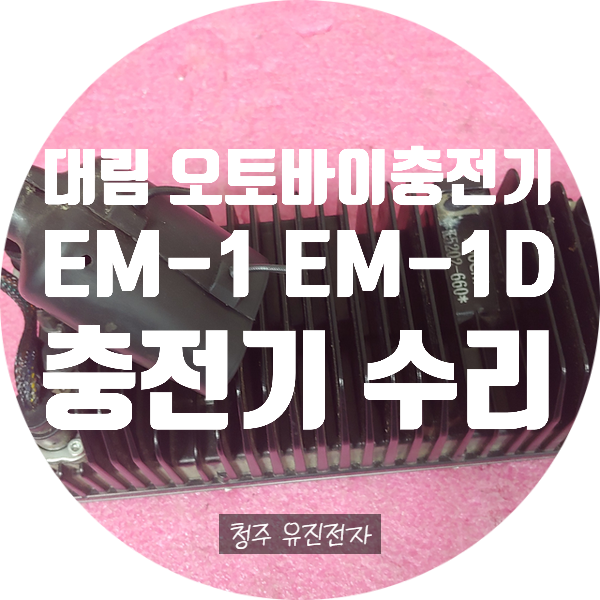  대림 오토바이 충전기 EM-1 EM-1D 내장형 충전기 충전 안되는 고장 수리