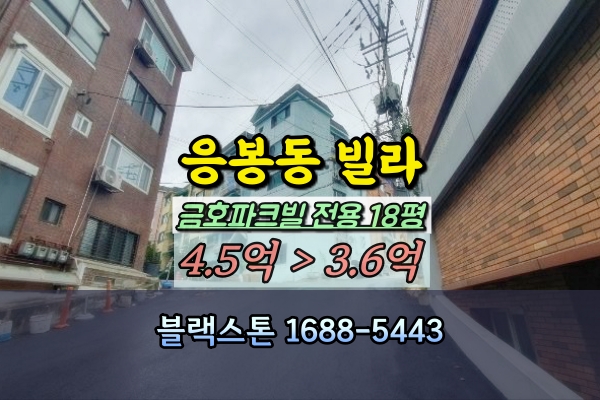  응봉동빌라 경매 금호파크빌 3룸 선순위임차인 해결