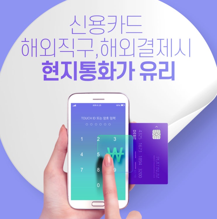  신용카드 해외 직구, 해외 결제 할때는 현지 통화로.