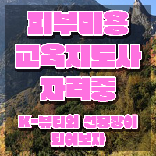  피부미용 창업 , 피부미용교육지도사 자격증 직장인도 쉽게 준비한 방법 필수 정보