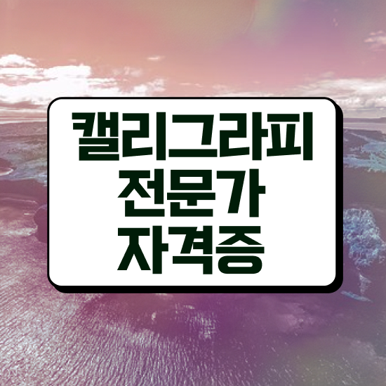  캘리그라피 글귀 , 캘리그라피전문가 자격증 단기간에 준비한 과정 , 구직정보