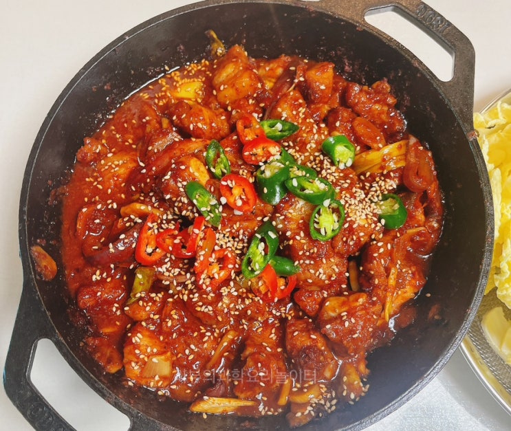  제육볶음 양념 레시피 에어프라이어 오븐 돼지고기 삼겹살 목살 앞다리살 양념 요리 과학적 레시피