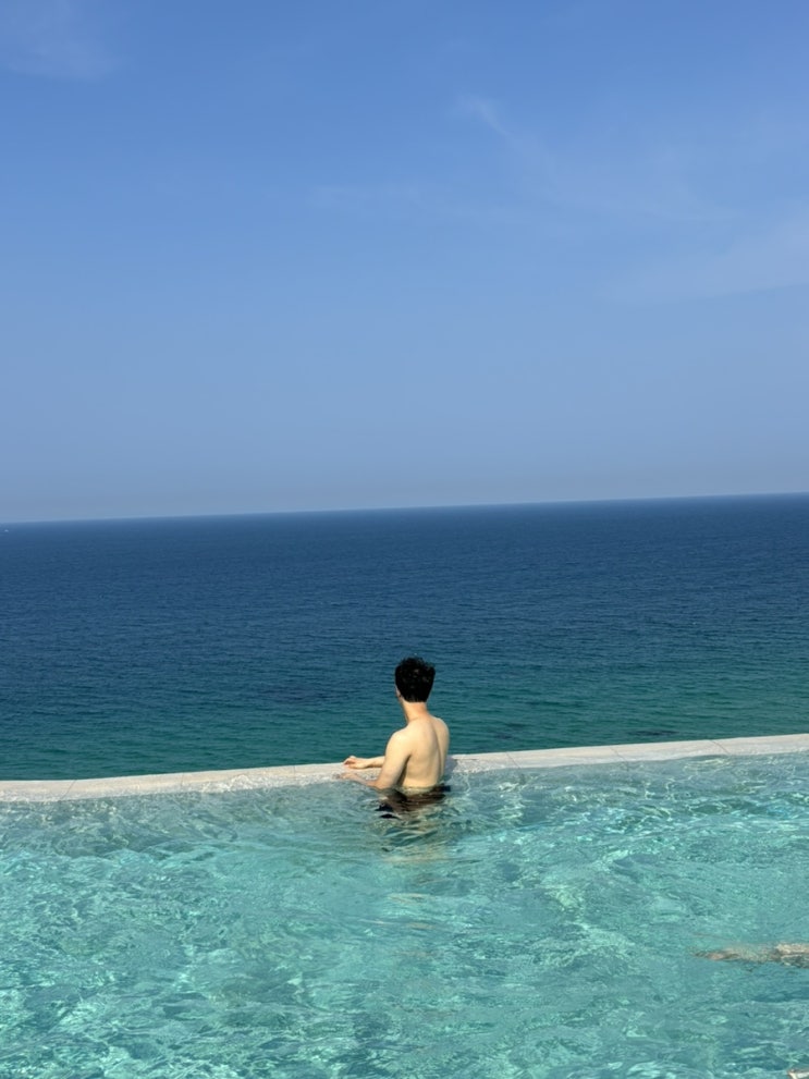  강릉 씨마크호텔 인피니티풀 비치온더클라우드 수영 후기