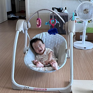 인제뉴어티 브라이트스타트 컴포트스윙 아기 바운서 추천 아기전동 바운서