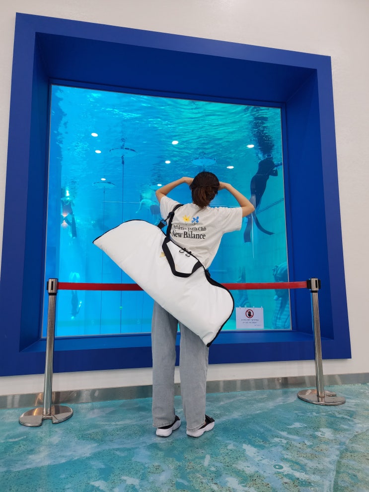  프리다이빙 롱핀 보관용 더블케이 타포린 핀백 블랙, 화이트 후기