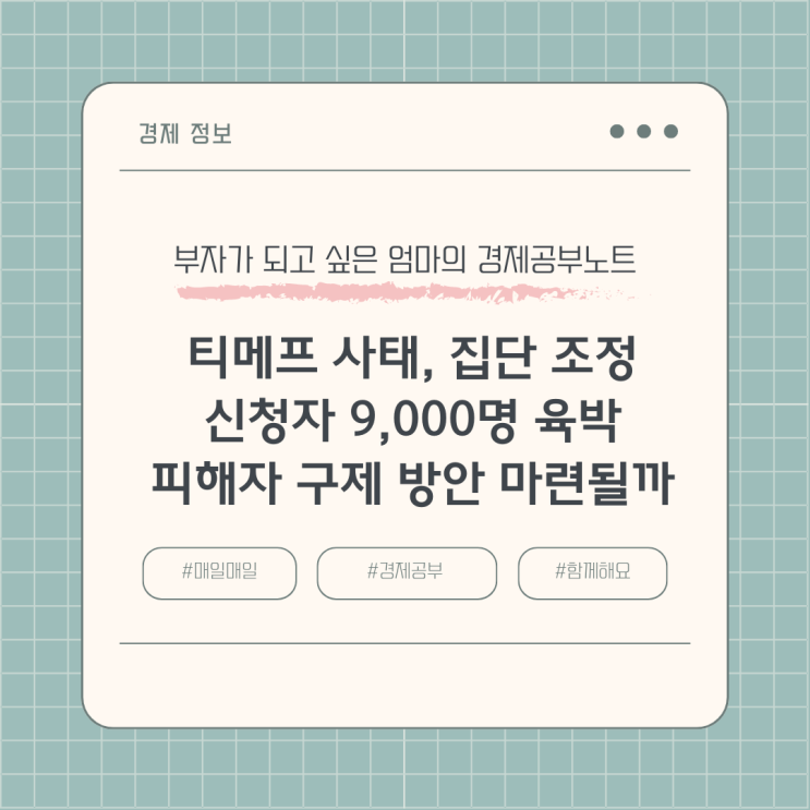 <b>티메프</b> 사태 집단조정 신청자 9,000명 육박, 피해자 구제 방안... 
