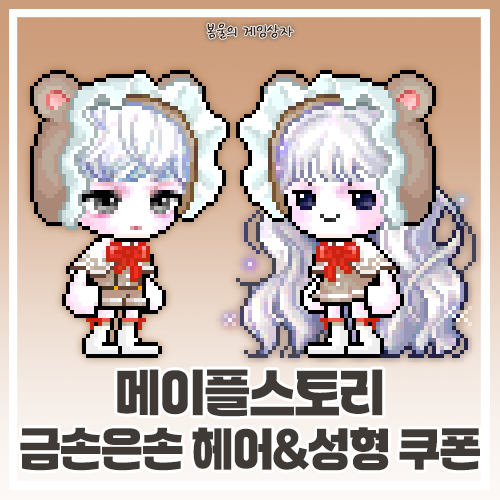  메이플스토리 금손은손 헤어 쿠폰, 성형 쿠폰 재출시, 헤어&성형 목록