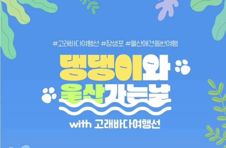  댕댕이와  울산 가는날-고래바다여행선