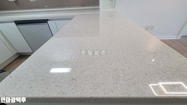  목포 무안 영암 인조대리석 싱크대상판 연마광택 스크래치 얼룩제거