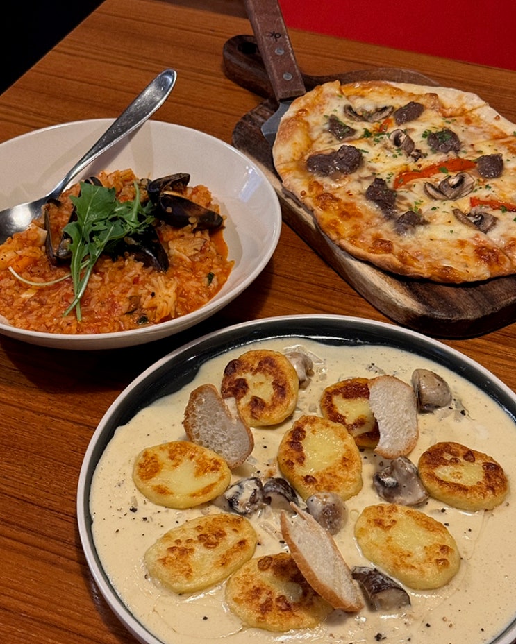  가산 파스타 롱블랙스푼 피자, 뇨끼, 리조또 푸파 가산 맛집