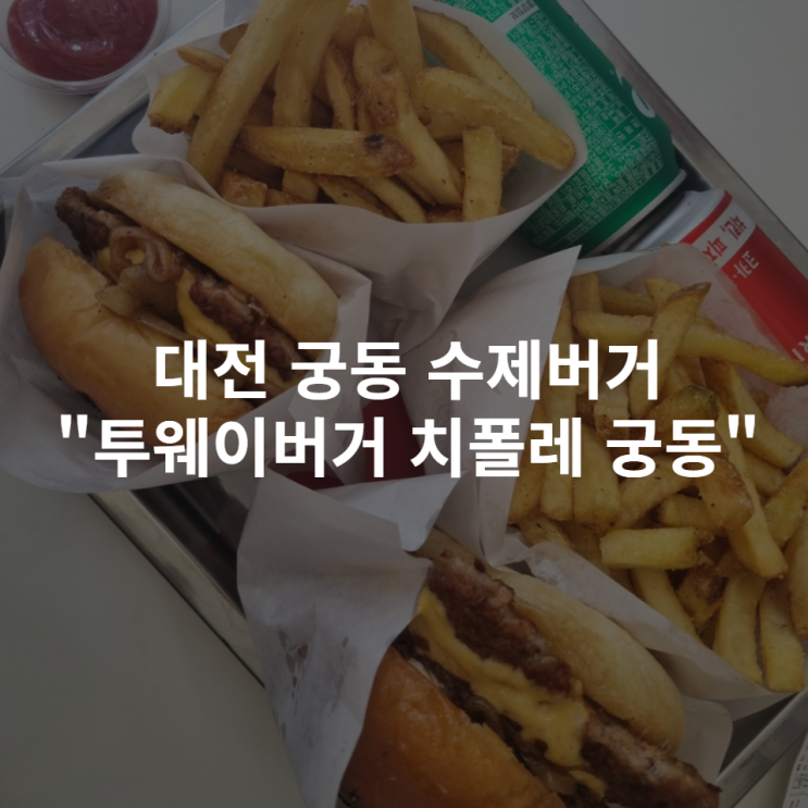  [대전 궁동] 충남대 근처 치폴레 수제버거 맛집