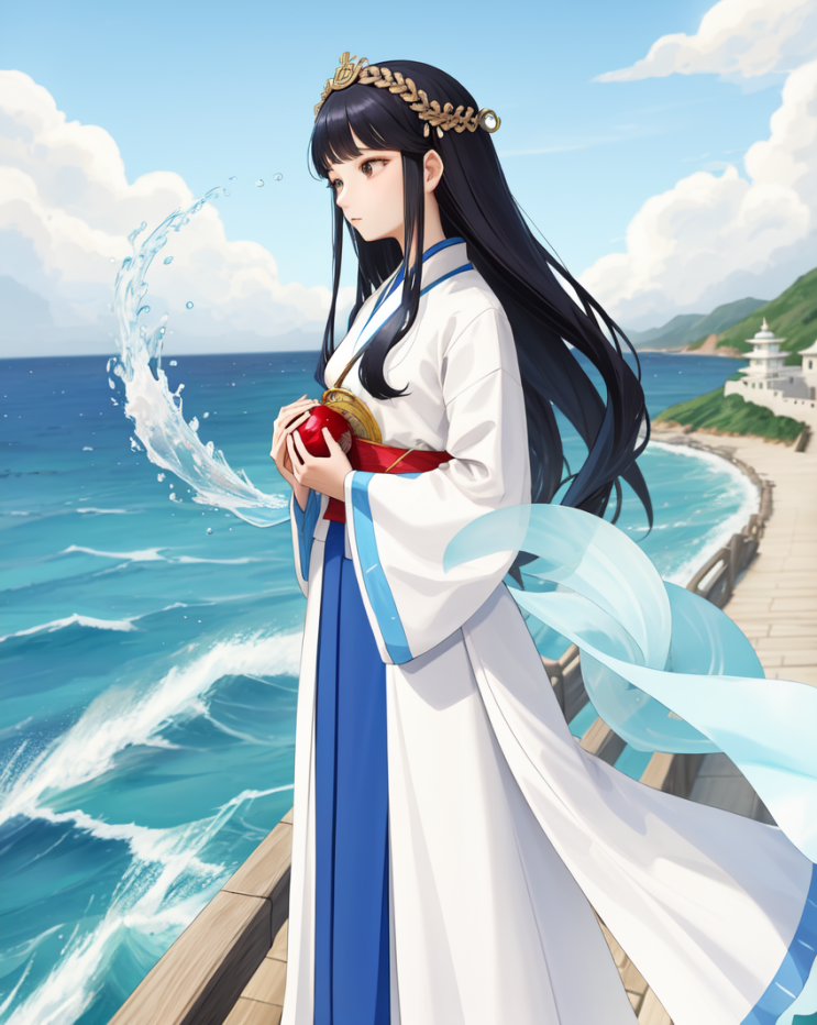  자캐 프로필: 한국의 여성 신 - 해수 (Haesoo)