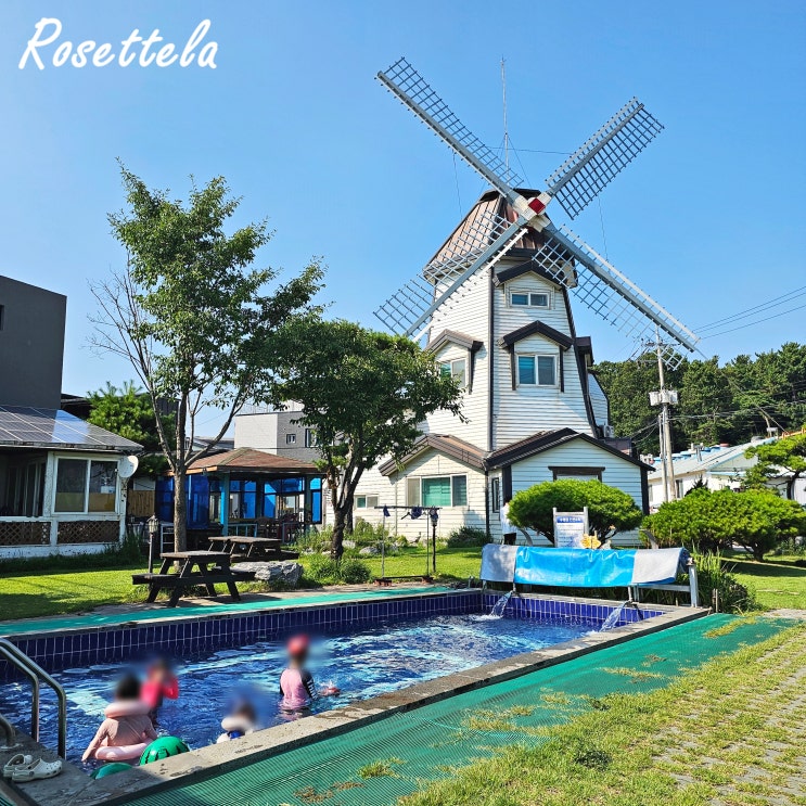  대부도 수영장펜션 청춘펜션 풍차와바다 바베큐 내돈내산 추천