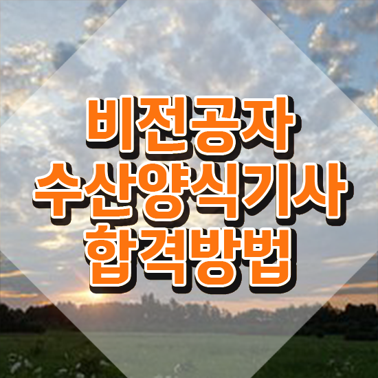  수산양식기사 시험응시조건 온라인 과정으로 단기간에 끝낸 노하우